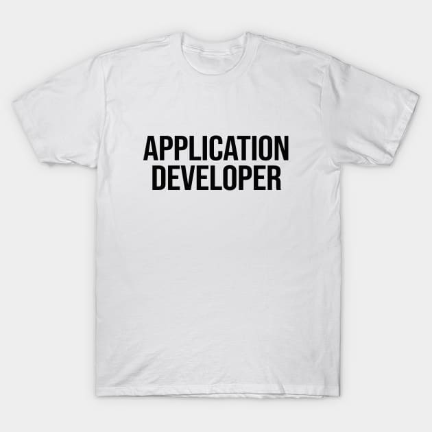 Application Developer T-Shirt by ShopBuzz